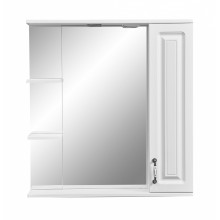 Зеркальный шкаф Stella Polar Кармела 75/C SP-00000185, 75 см, подвесной, правый, ольха белая