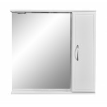 Зеркальный шкаф Stella Polar Концепт 70/C SP-00000127, 70 см, подвесной, с подсветкой, белый, правый