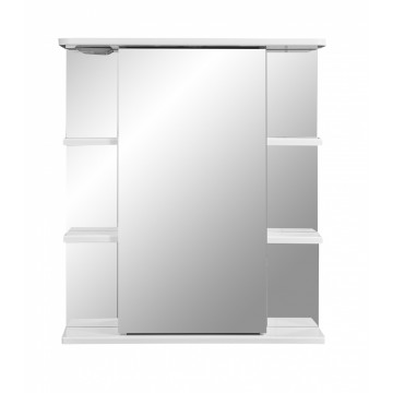 Зеркальный шкаф Stella Polar Концепт Лаура 60/C SP-00000050, 60 см, подвесной, с подсветкой, белый, правый