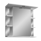 Зеркальный шкаф Stella Polar Концепт Лаура 70/C SP-00000058, 70 см, подвесной, с подсветкой, белый, правый