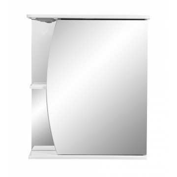 Зеркальный шкаф Stella Polar Волна Лана 60/C SP-00000049, 60 см, подвесной, белый, правый