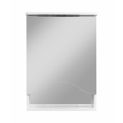 Зеркальный шкаф Stella Polar Волна Лиана 50/C SP-00000036, 50 см, подвесной, белый, правый