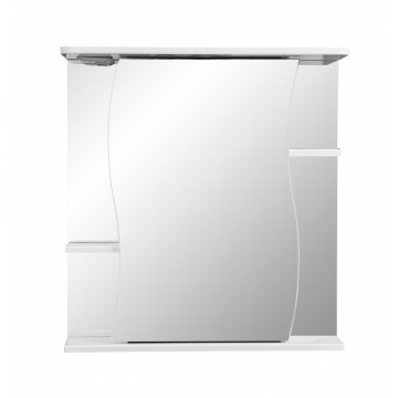 Зеркальный шкаф Stella Polar Волна Лолита 65/C SP-00000054, 65 см, подвесной, белый, правый
