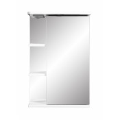 Зеркальный шкаф Stella Polar Концепт Нелея 45/C SP-00000223, 45 см, подвесной, с подсветкой, белый, правый