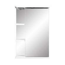Зеркальный шкаф Stella Polar Концепт Нелея 50/C SP-00000035, 50 см, подвесной, с подсветкой, белый, правый