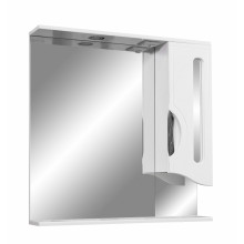 Зеркальный шкаф Stella Polar Сильва 80/C SP-00000206, 80 см, правый, с подсветкой, белый