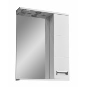 Зеркальный шкаф Stella Polar Фиора 55/C SP-00000209, 55 см, подвесной,правый, с подсветкой, белый