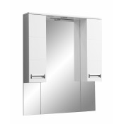 Зеркальный шкаф Stella Polar Фиора 90/C SP-00000211, 90 см, подвесной, с подсветкой, белый