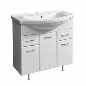 Тумба под раковину Stella Polar Волна 75-8 SP-00000125, 75 см, напольная, белая