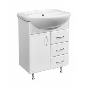 Тумба под раковину Stella Polar Концепт 65 SP-00000057, 65 см, напольная, белая