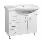 Тумба под раковину Stella Polar Концепт SP-00000129 80 см напольная белая