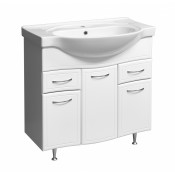 Тумба под раковину Stella Polar Концепт 90 SP-00000132, 90 см, напольная, белая