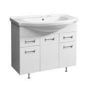 Тумба под раковину Stella Polar Фиора 90 SP-00000214, 90 см, напольная, белая