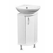 Тумба под раковину угловая Stella Polar Концепт 30 SP-00000156, 30 см, напольная, белая
