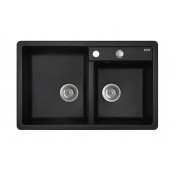Кухонная мойка Iddis Vane G V21B782i87 78 x 50 x 22.7 см, Granucryl, 2 чаши, черный