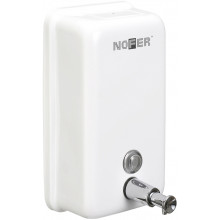 Дозатор для жидкого мыла Nofer белый прямоугольный 1200 мл. 03001.W, шт
