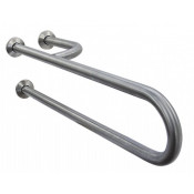 Поручень для ванной левый Nofer Inox 15048.S матовый