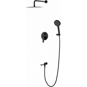 Встраиваемая душевая система Wonzon & Woghand Brilliant WW-88939079-MB черный матовый