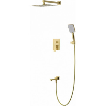 Душевая система Wonzon & Woghand Cube 2.0 WW-88087068-BG брашированное золото