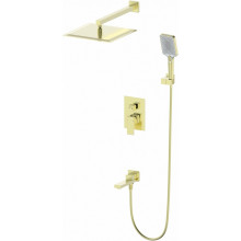 Встраиваемая душевая система Wonzon & Woghand Cube WW-88939016-BG брашированное золото