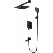 Встраиваемая душевая система Wonzon & Woghand Cube WW-88939016-MB черный матовый