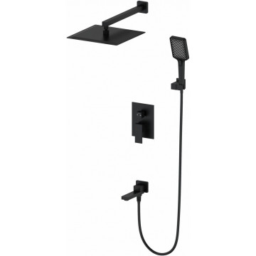 Встраиваемая душевая система Wonzon & Woghand Cube WW-88939016-MB черный матовый