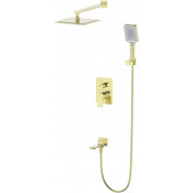 Встраиваемая душевая система Wonzon & Woghand Diamond WW-88939011-BG брашированное золото