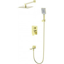 Встраиваемая душевая система Wonzon & Woghand Diamond WW-88939011-BG брашированное золото