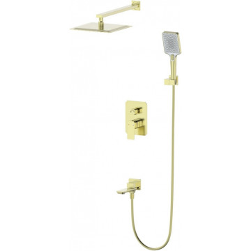 Встраиваемая душевая система Wonzon & Woghand Diamond WW-88939011-BG брашированное золото