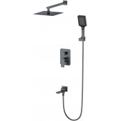 Встраиваемая душевая система Wonzon & Woghand Diamond WW-88939011-BGM темный графит