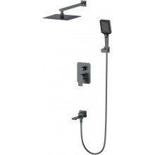 Встраиваемая душевая система Wonzon & Woghand Diamond WW-88939011-BGM темный графит