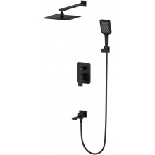 Встраиваемая душевая система Wonzon & Woghand Diamond WW-88939011-MB черный матовый