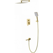 Встраиваемая душевая система Wonzon & Woghand Edge WW-88939003-BG брашированное золото