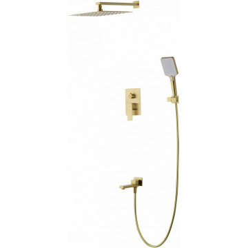 Встраиваемая душевая система Wonzon & Woghand Edge WW-88939003-BG брашированное золото