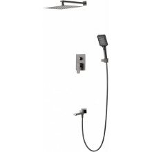 Встраиваемая душевая система Wonzon & Woghand Edge WW-88939003-BGM темный графит