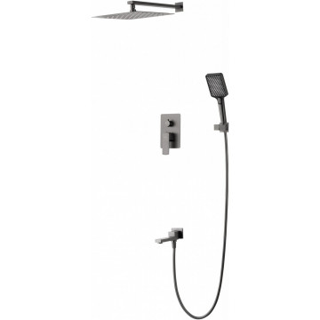 Встраиваемая душевая система Wonzon & Woghand Edge WW-88939003-BGM темный графит