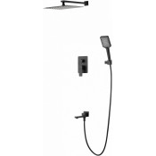 Встраиваемая душевая система Wonzon & Woghand Edge WW-88939003-MB черный матовый