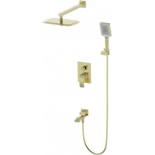 Встраиваемая душевая система Wonzon & Woghand Fit WW-88939009A-BG брашированное золото