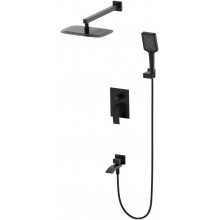 Встраиваемая душевая система Wonzon & Woghand Fit WW-88939009A-MB черный матовый
