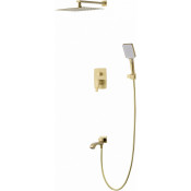 Встраиваемая душевая система Wonzon & Woghand Flex WW-88939072-BG брашированное золото