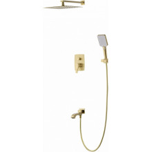 Встраиваемая душевая система Wonzon & Woghand Flex WW-88939072-BG брашированное золото