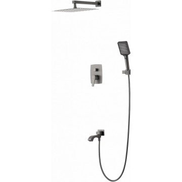 Встраиваемая душевая система Wonzon & Woghand Flex WW-88939072-BGM темный графит