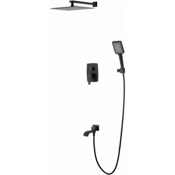 Встраиваемая душевая система Wonzon & Woghand Flex WW-88939072-MB черный матовый