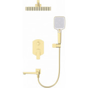 Встраиваемая душевая система Wonzon & Woghand Forza WW-939031-BG брашированное золото