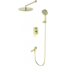 Встраиваемая душевая система Wonzon & Woghand Frame WW-88939010-BG брашированное золото