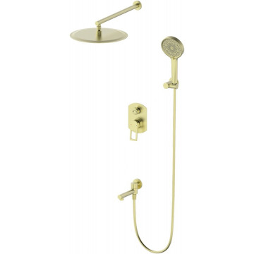 Встраиваемая душевая система Wonzon & Woghand Frame WW-88939010-BG брашированное золото