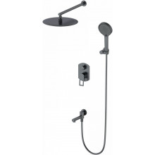 Встраиваемая душевая система Wonzon & Woghand Frame WW-88939010-BGM темный графит