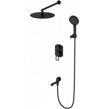 Встраиваемая душевая система Wonzon & Woghand Frame WW-88939010-MB черный матовый