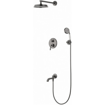 Встраиваемая душевая система Wonzon & Woghand Steam WW-88939008-BGM темный графит