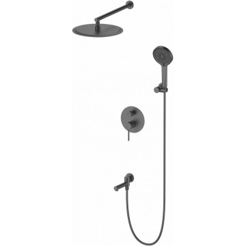 Встраиваемая душевая система Wonzon & Woghand Stick WW-88939017-BGM темный графит